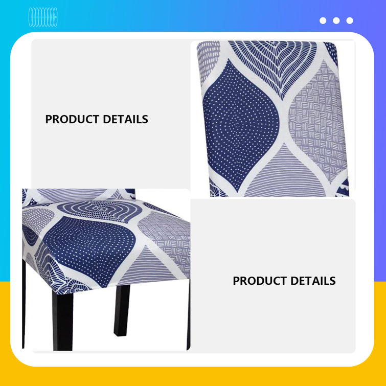 Red Barrel Studio® Chair Covers For Dining Room Set Of 4, Spandex Stretch Dining Room Chair